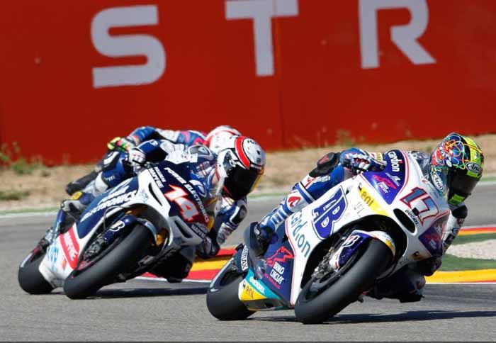 O Abraham εκκίνησε από τη 14η θέση, στην πίστα του Aragon, αλλά κατάφερε να προσπεράσει τους Randy de Puniet, Aleix Espargaro και τον Hector Barbera.